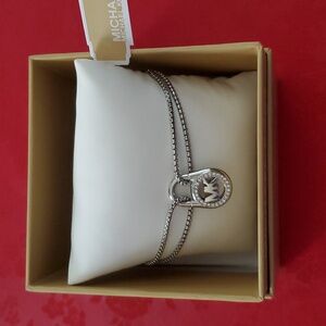 Michael Kors silver bracelet, New with tag